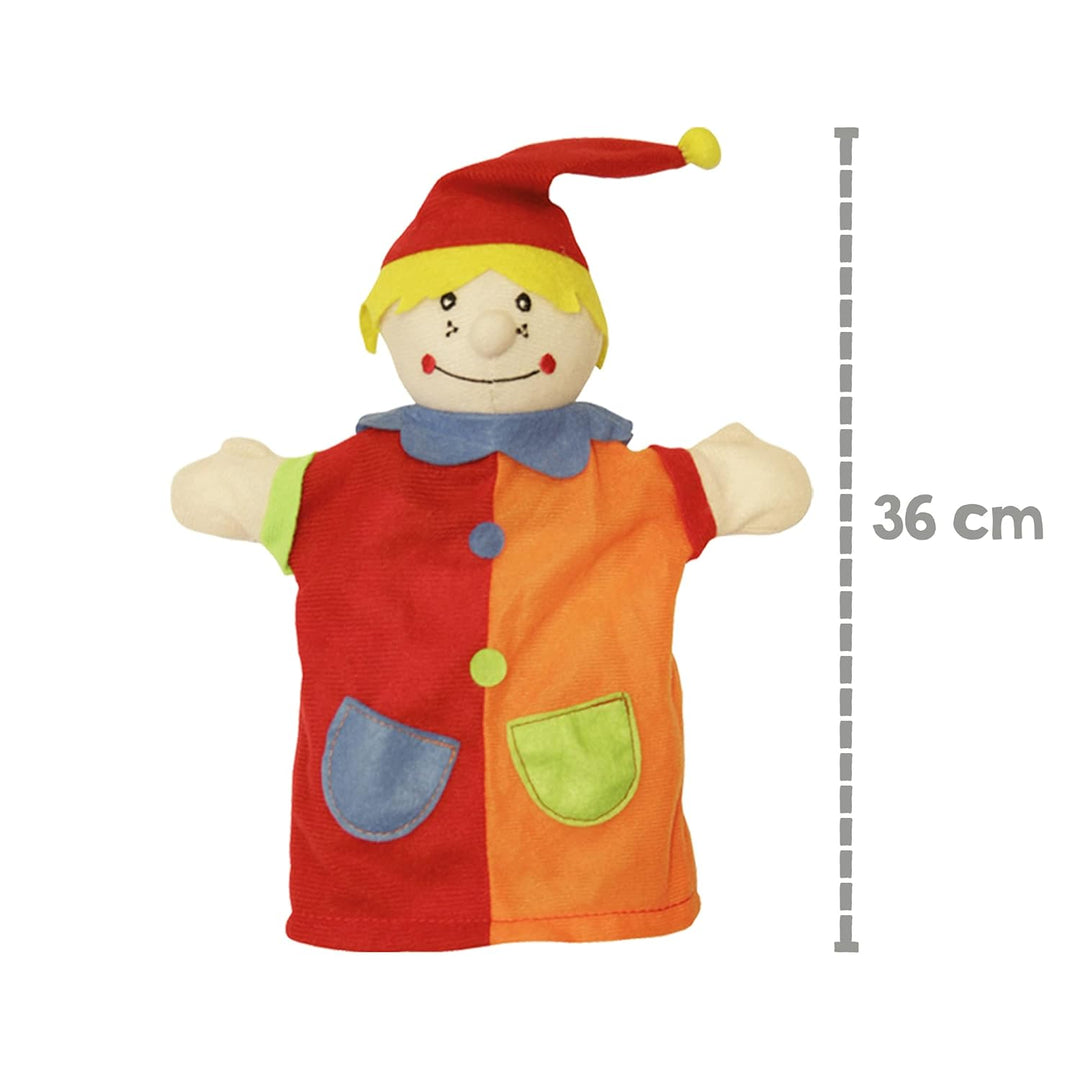 roba Kasperlefiguren aus Stoff, Handpuppenset 6-fach, Kinder Kasperpuppen für Puppentheater & Rollen