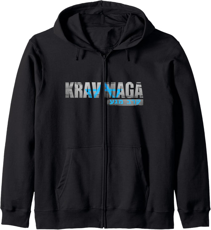 Krav Maga Israeli Combat System Hebrew Vintage Kapuzenjacke