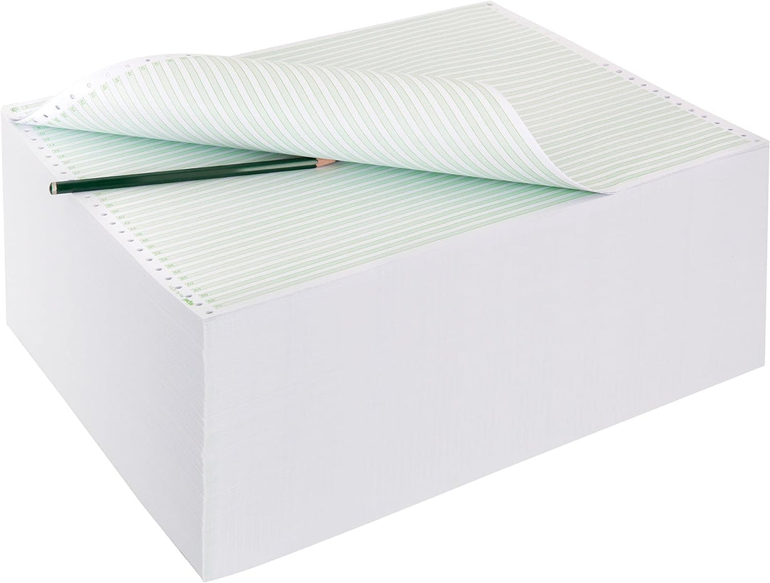 SIGEL 08336 Endlospapier 8 Zoll x 330 mm (A4 quer), 60 g, 2000 Blatt LP, 1fach, mit Leselinien