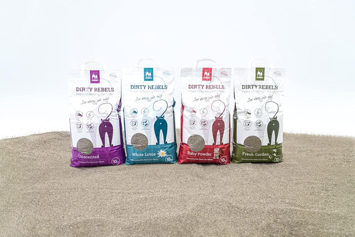 Petrebels Katzenstreu Dirty Rebels, 2X 10 Liter, ohne Duft/Duftneutral, 100% Natürlich, 2er-Pack Unp
