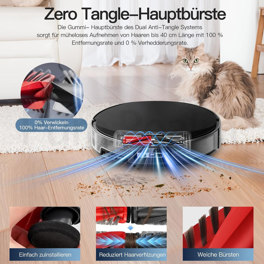 12 Stück Staubbeutel für eufy X8 Pro / X10 Pro Omni Roboter Staubsauger Zubehör, Staubsaugerbeutel E