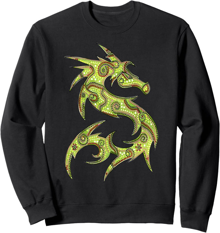 FANTASY DRAGON - dot painting art 4 - Fan Fun Sweatshirt