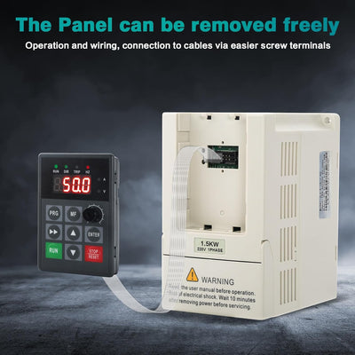 Ailao Frequenzumrichter 230V VFD Motor Drehzahlregler 1 Phasen Eingang 3 Phasen Ausgang Frequenzumri