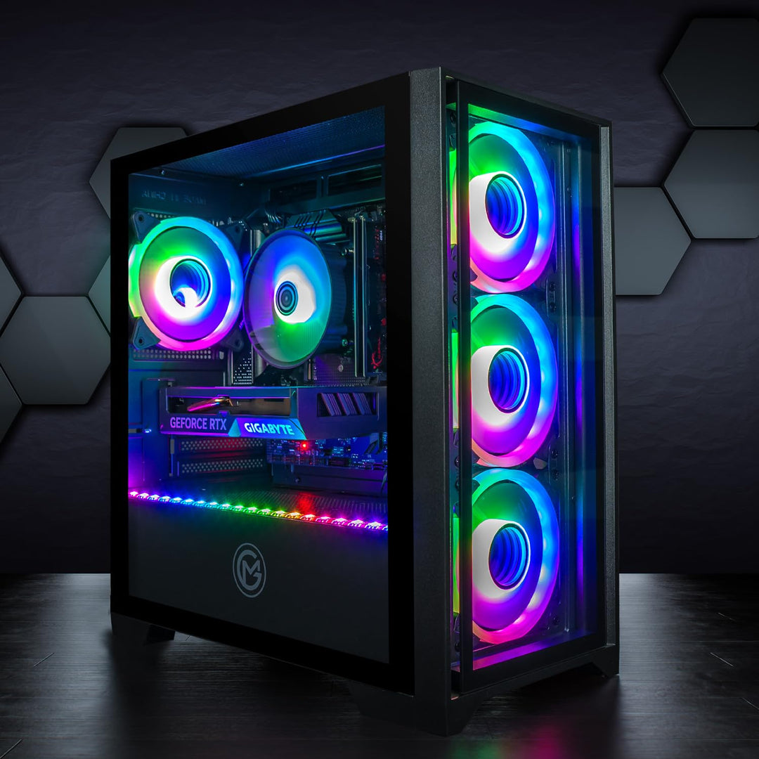 GameMachines Trinity - Gaming PC - AMD Ryzen 7 5700X - GeForce RTX 5060 Ti - 1TB SSD - 16GB DDR4 - W