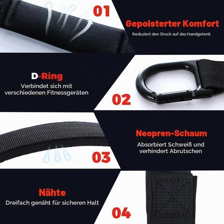 Trizepsseil Kabelbefestigung, Trizeps Griff, Trizeps-Pull-Down-Seil für Push-Downs, Crunches, Facepu