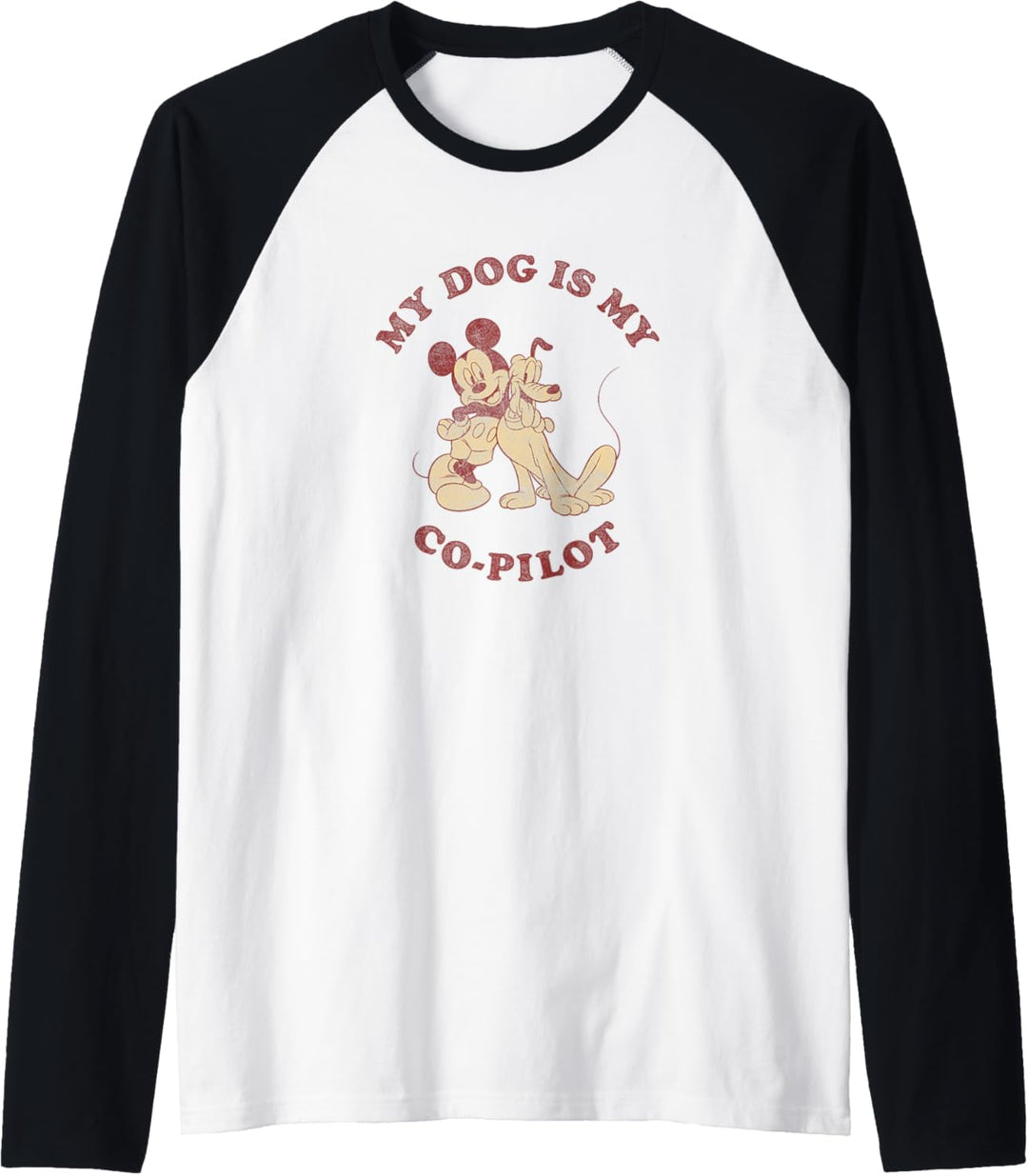 Disney Mickey And Friends My Dog Is My Co-Pilot Raglan