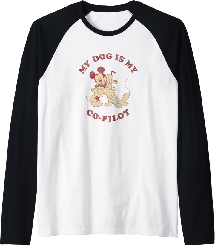 Disney Mickey And Friends My Dog Is My Co-Pilot Raglan