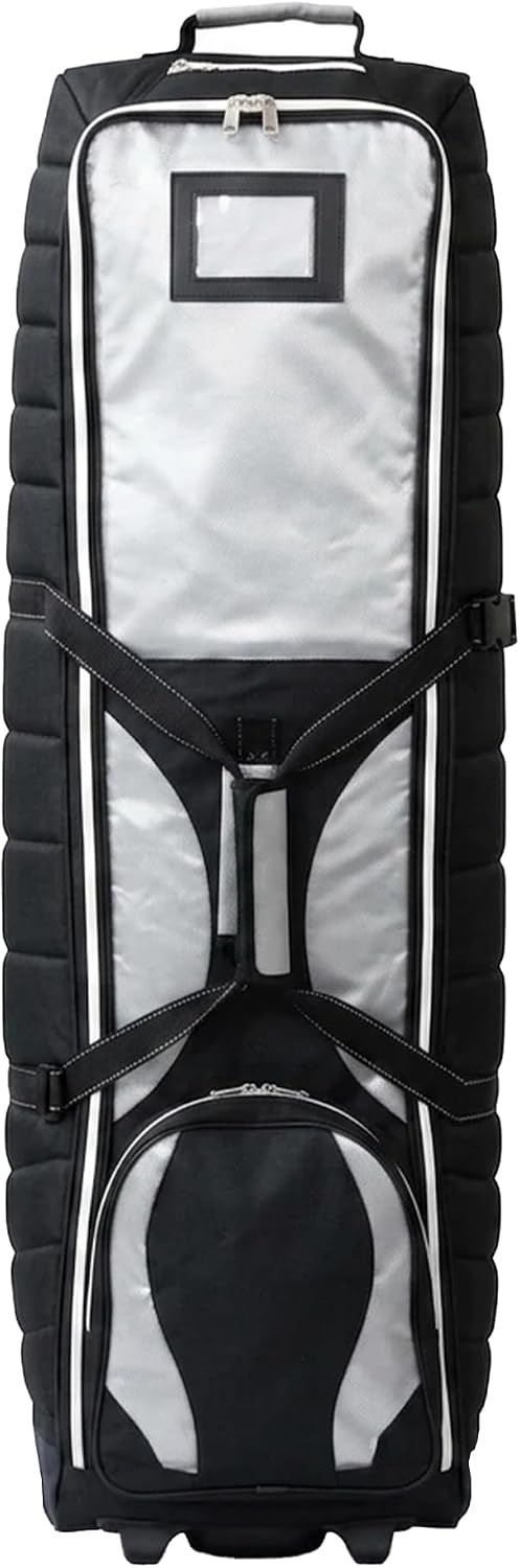 LONGRIDGE Golf 2019 Tour Deluxe Rollergefüllte Reiseabdeckung Schwarz, Schwarz