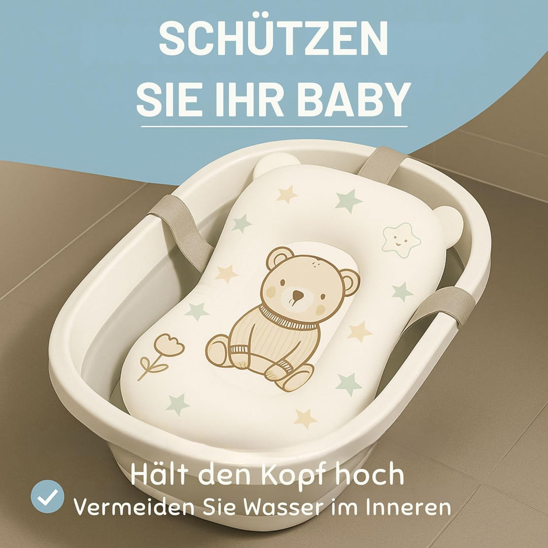 Baby Badewanneneinsatz – Baby Badewannenkissen für Badewanne - Babywanne Einsatz &amp; Badewannensitz ab