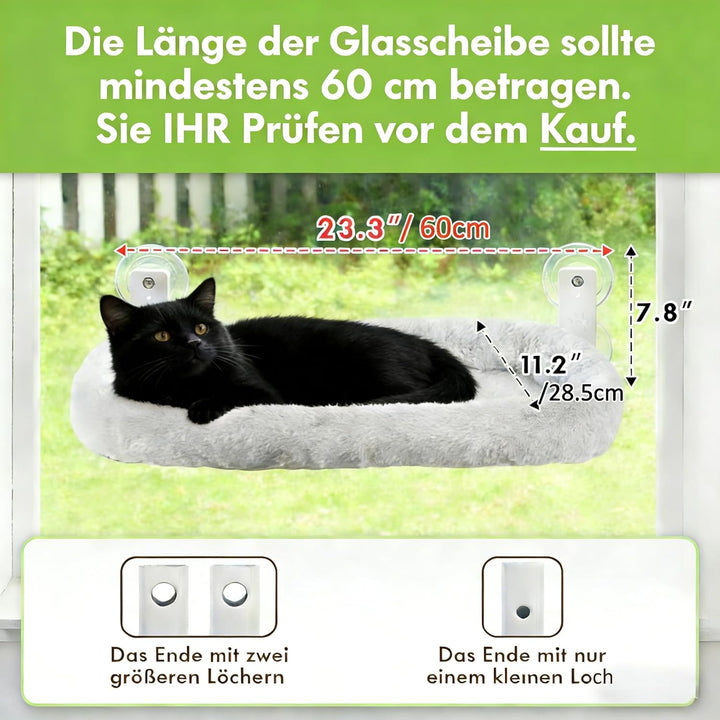 Katzen fensterliege-Faltbare Fenster hängematte für Katzen-Katze fensterbett,52cm Fenster hängematte
