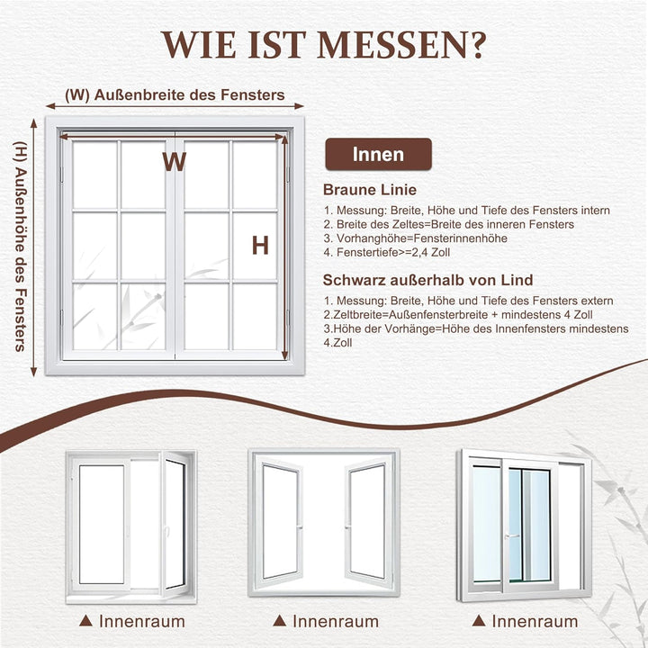 Cy.curtain bright Bambusrollo Bambus Rollo Sonnenschutz und Sichtschutz Rollo,für Fenster und Braun