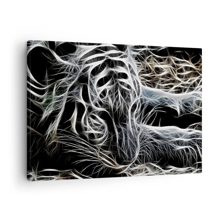 Bilder auf Leinwand Abstraktion modern Leinwandbild mit Rahmen 70x50cm Wandbilder Dekoration Wohnzim