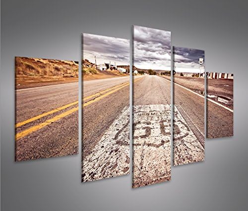 islandburner Bild Bilder auf Leinwand Route 66 V2 Arizona Highway MF XXL Poster Leinwandbild Wandbil