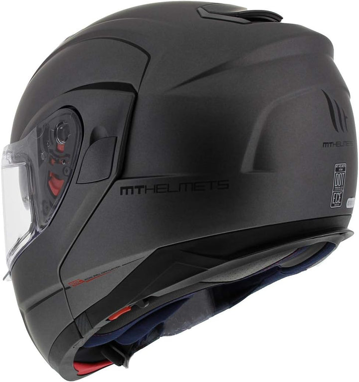 MT HELMETS Atom Sv Solid Matt Titanium S S MATT TITANIUM, S MATT TITANIUM