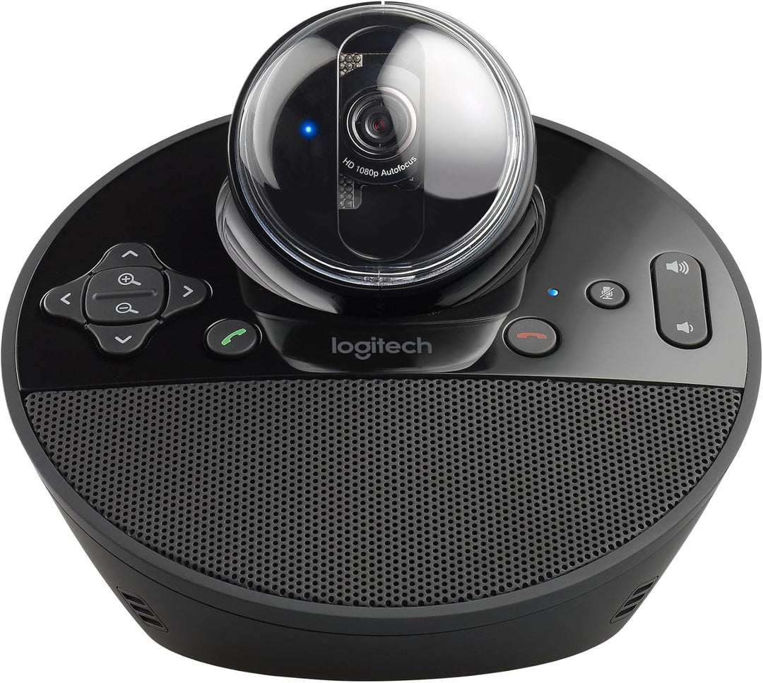 Logitech BCC950 Videokonferenz-Webcam mit Freisprecheinrichtung, HD 1080p, 180°Blickfeld, Breitbanda
