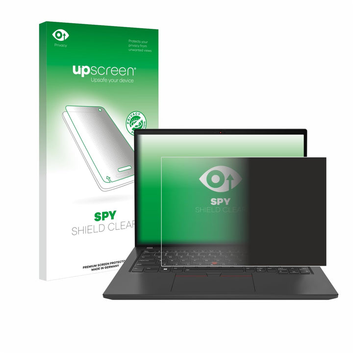 upscreen Anti-Spy Blickschutzfolie für Lenovo ThinkPad T16 Gen 3 Made in Germany, Privacy Screen Dis