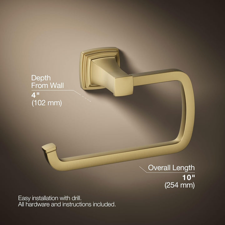 RIFF™ Handtuchring Handtuchring Leuchtend Gebürstetes Modernes Messing., Handtuchring Leuchtend Gebü