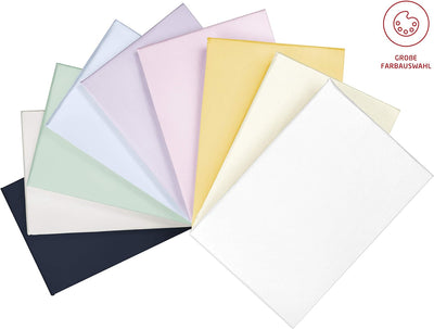 fleuresse Uni-Colours Bettwäsche-Set, Mako Satin, 100 Prozent Baumwolle, Fb. weiss, 240 x 220 cm Wei