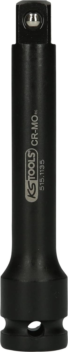 KS Tools 515.1133 1/2" Kraft-Kugelgelenk & 515.1135 1/2" Kraft-Verlängerung, 125mm Bundle mit Kraft-