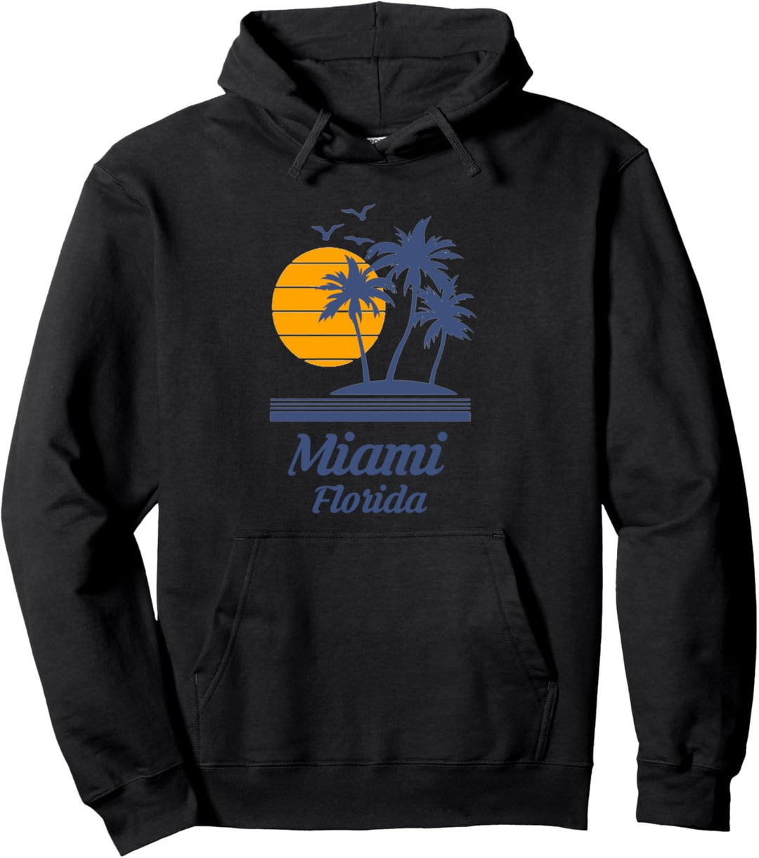 Miami Florida FL Beach City Pullover Hoodie