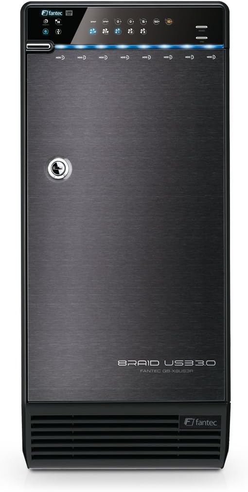 FANTEC Qb-X8US3R Externes 8-fach Raid Festplattengehäuse (für 8x 8, 89 cm (3, 5 Zoll) SATA Festplatt
