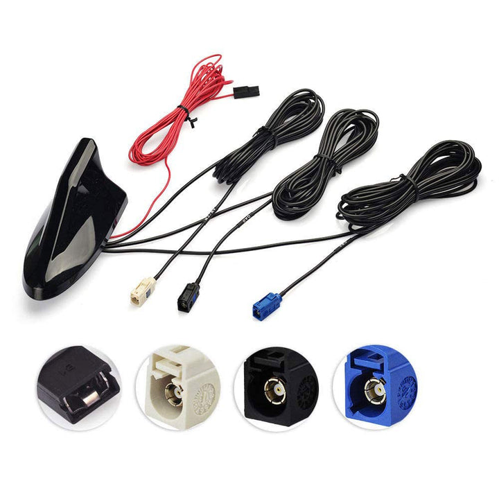 Eightwood DAB/DAB+ Antenne Autoradio Antennensplitter DAB Fakra Adapter AM/FM GPS Dachantenne Signal