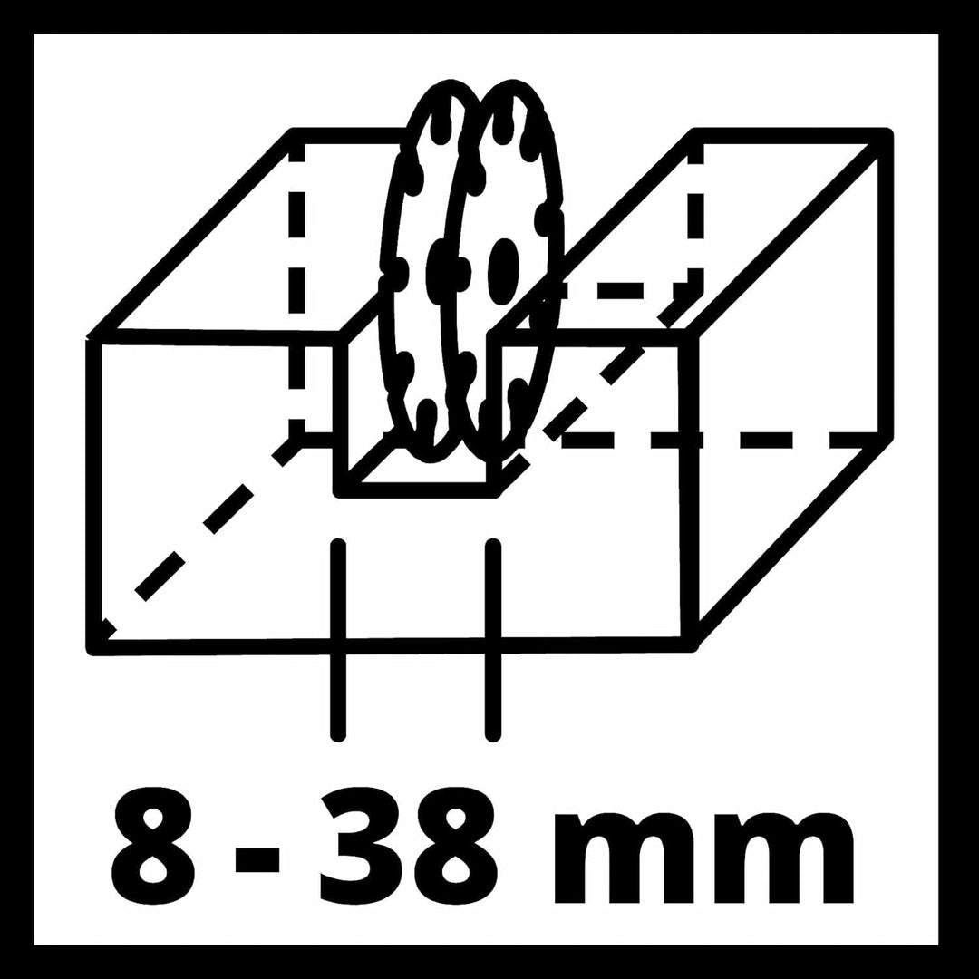 Einhell Mauernutfräse TE-MA 1700 (1.700 W, Schnittbreiteneinstellung bis 38 mm, Schnitttiefe bis 40
