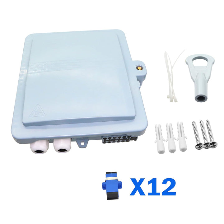 PNGKNYOCN 12 zentrale Faser Verteilerbox, FTTH Faser Abschluss Splitter Box, Geeignet für Innen Auss