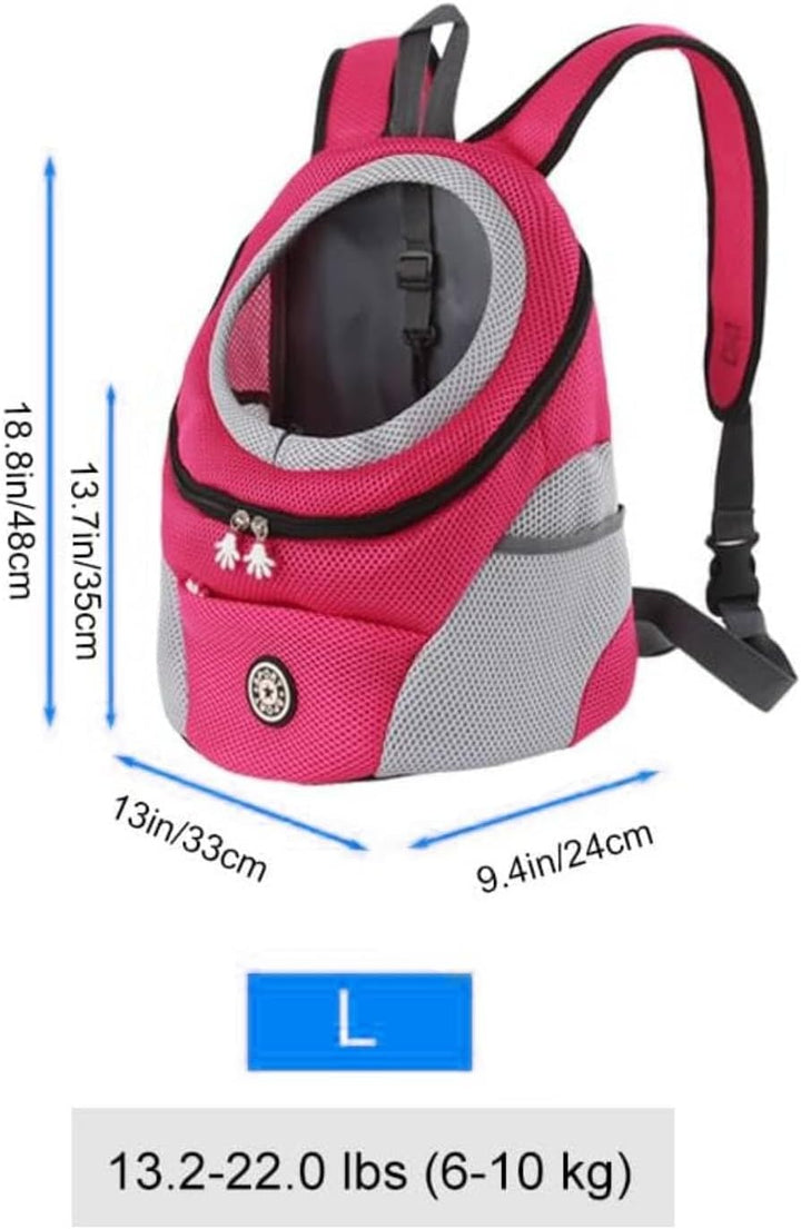 Hunderucksack Hunde Transportbox Tragetasche Verstellbarer Haustier Rucksack Welpentasche Atmungsakt