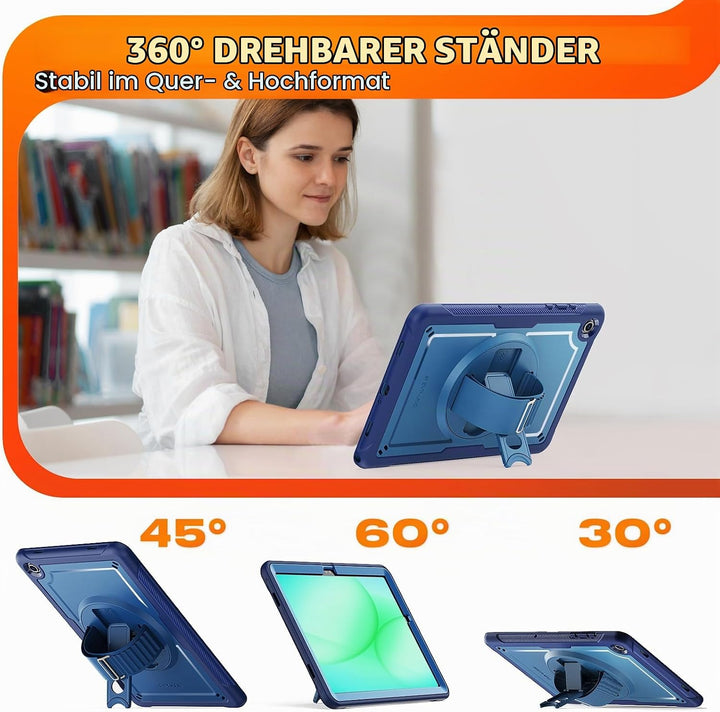 SEYMAC stock Hülle für Samsung Galaxy Tab A11+ Plus/A9+ Plus 11 Zoll 2025/2023, Stossfeste Hülle mit