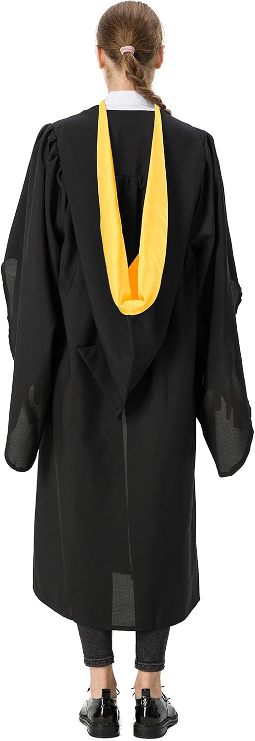 GraduationMall UK Academic Bachelor Graduation Hood Unisex Einheitsgrösse Gold, Einheitsgrösse Gold