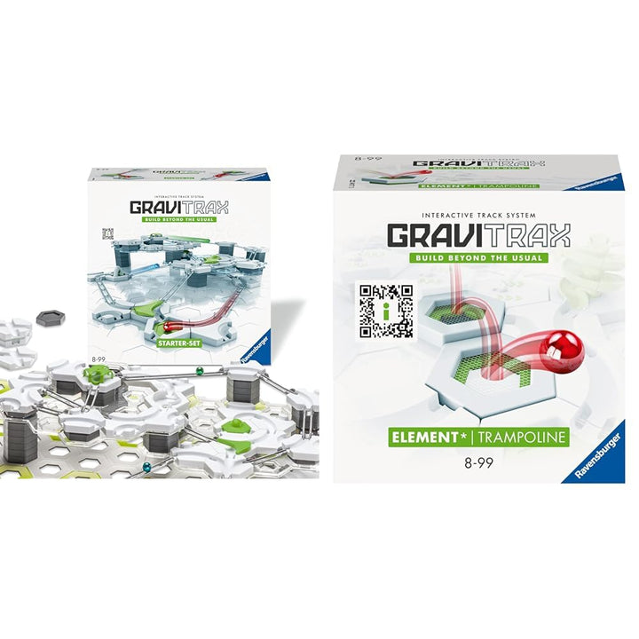 Ravensburger GraviTrax Starter-Set 22410 - GraviTrax Starterset für Deine Kugelbahn & GraviTrax Elem