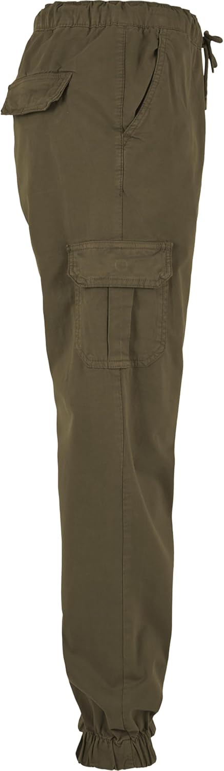 Urban Classics Damen Ladies High Waist Cargo Jogging Pants Hose, summerolive, 26