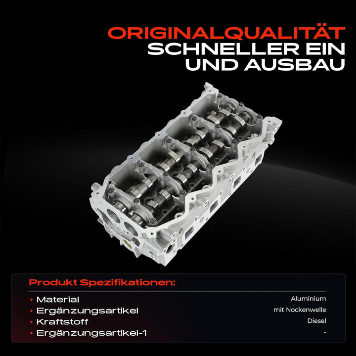 Zylinderkopf Komplett mit Ventile für NP300 Navara Pick-up Cabstar 2.5L 1999-2019 908910