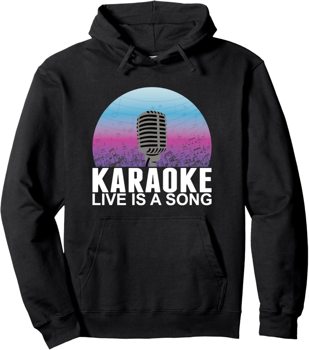 Karaoke Singen Playback Instrumental Musiker Pullover Hoodie