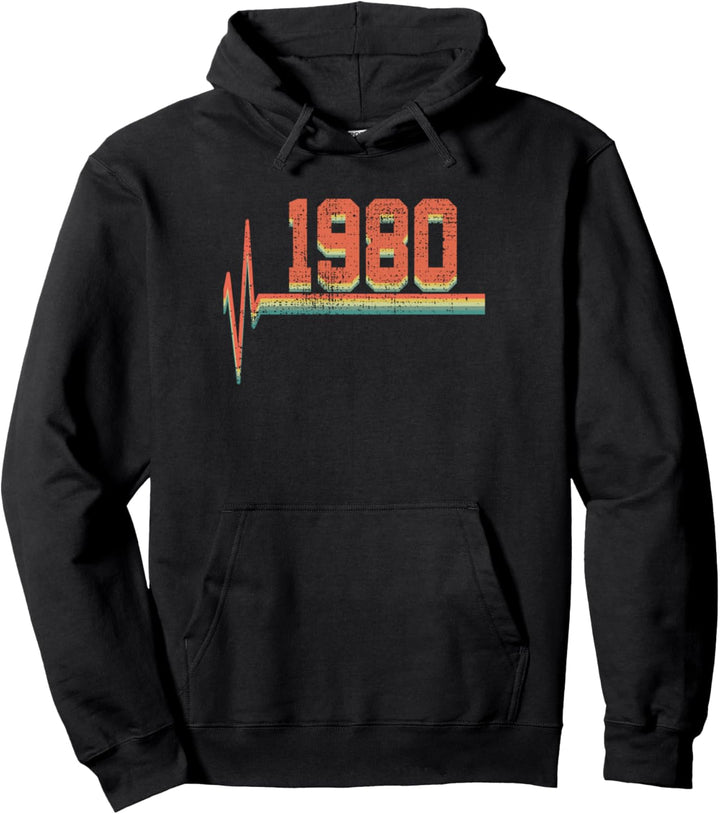 1980 Geburtstag Pullover Hoodie