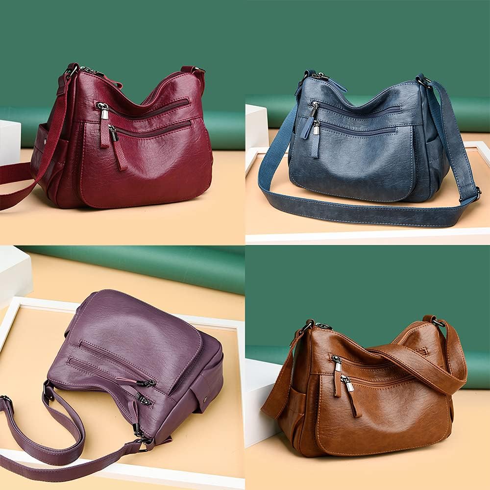 Coolives Damen Umhängetasche Handtasche aus PU-Leder Mode Tasche Schultertasche Leichte Taschen Schu