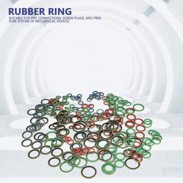 Dichtring - 6 8 10 12 14 16 18 20 22 24 27 30 mm Metall Gummi Sealing Ölabstreifring Ablassstopfen D