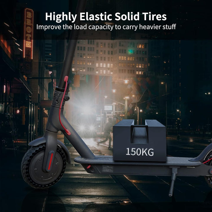 HAONAIMO E Scooter Reifen, 2 Stück Solid Reifen, 8,5 Zoll Solid Ersatzräder mit Montagewerkzeug, M36