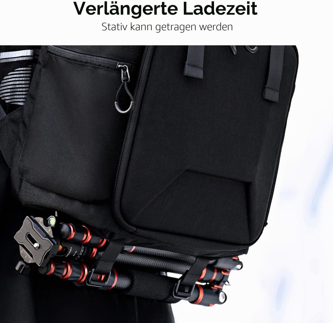 K&amp;F CONCEPT Kameratasche für Fotografen, Reisetasche für Stativ, Kameraobjektiv, Zubehör mit Laptopf