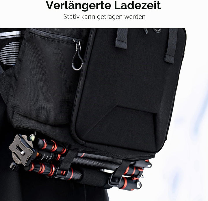K&amp;F CONCEPT Kameratasche für Fotografen, Reisetasche für Stativ, Kameraobjektiv, Zubehör mit Laptopf
