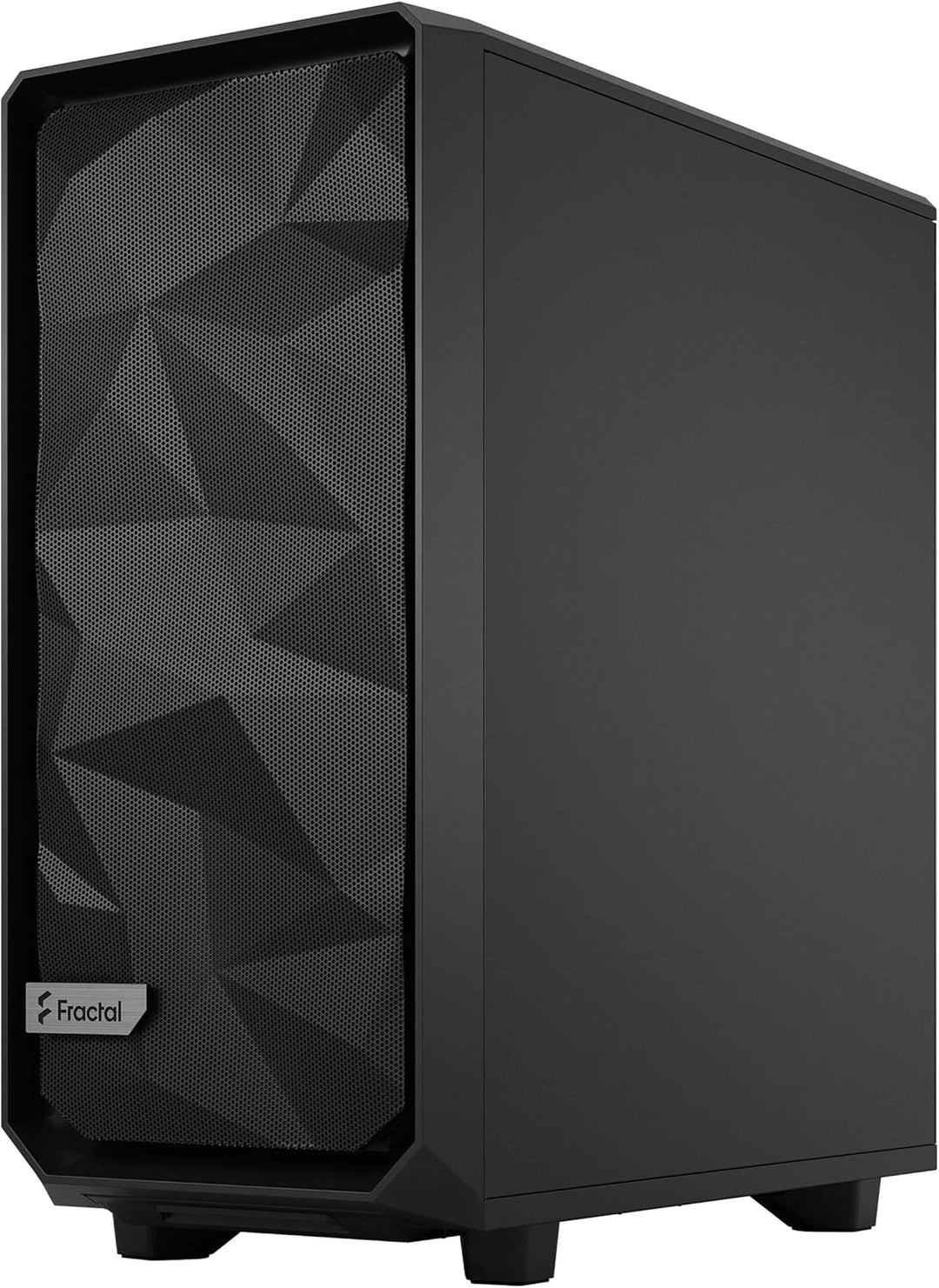Fractal Design Meshify 2 Compact Black ATX Flexible High-Airflow Mid Tower Computer Case Black Solid