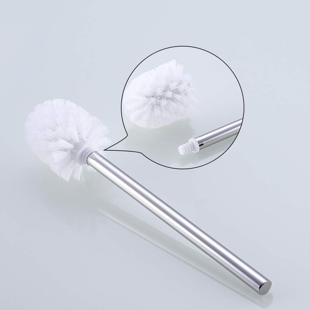 TURS Toilettenbürste mit Halter Speicher Stilvoll Metall Bürstenhalter SUS 304 Edelstahl Wall Mount,