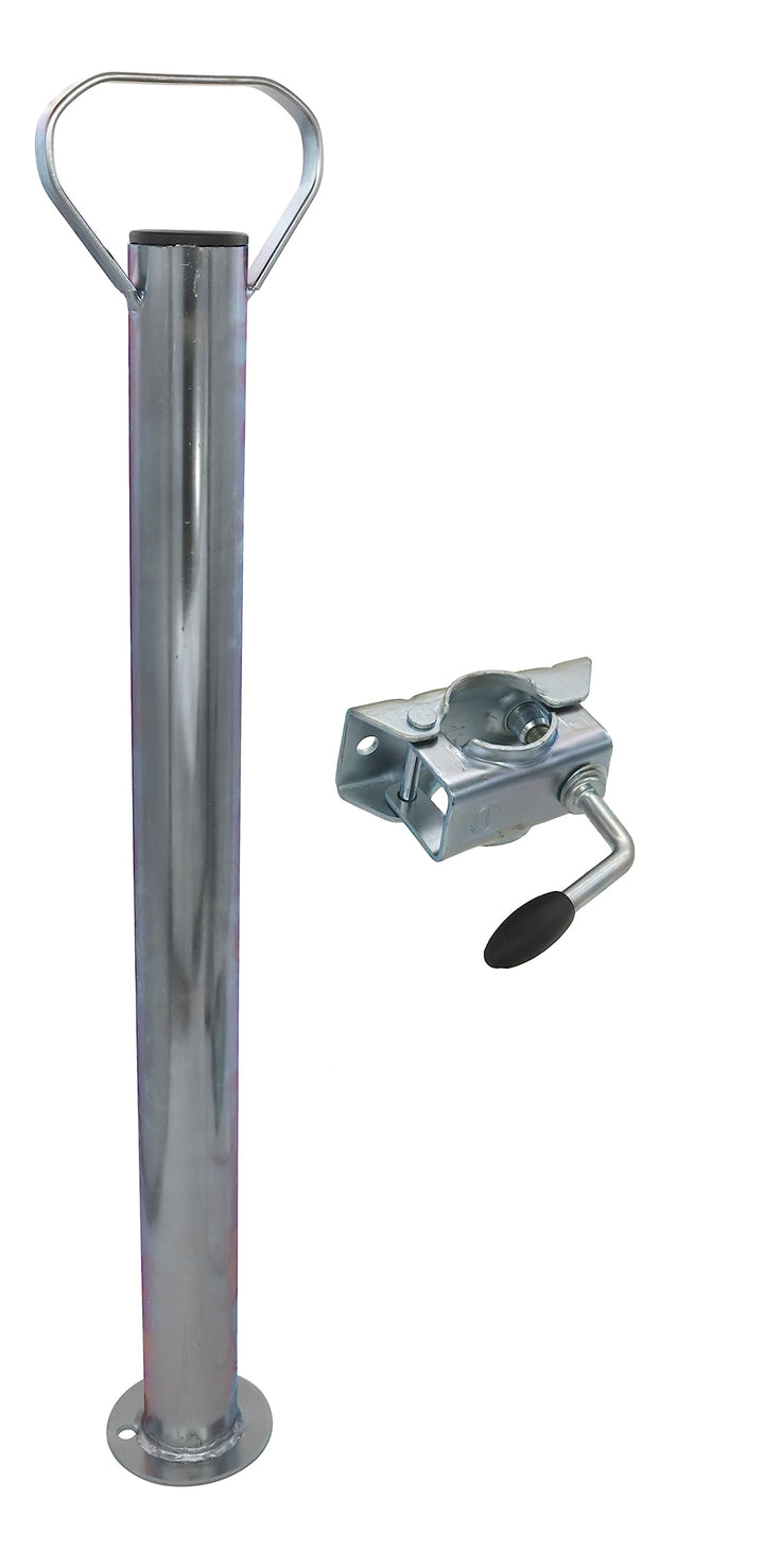 trailer parts4u Anhänger Stützen Stützrohr Abstellstützen 700mm 70cm Rohrstütze Stützfuss/wahlweise