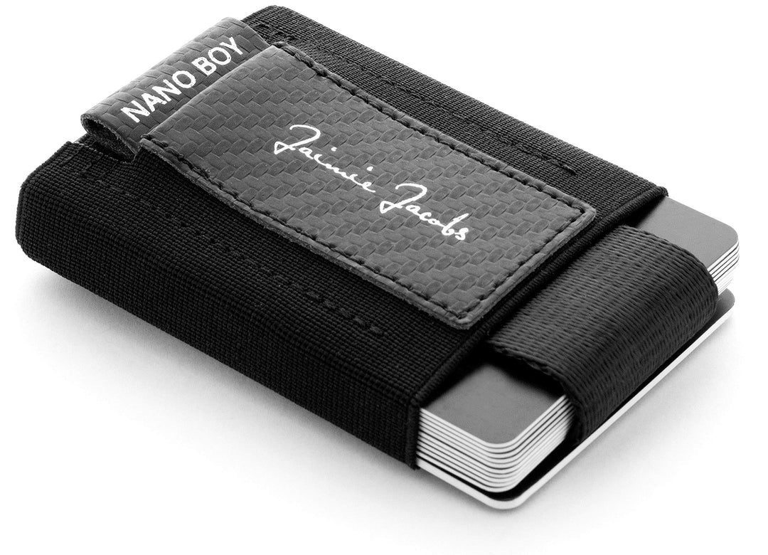Jaimie Jacobs Nano Boy Mini Wallet, Mini Geldbörse aus Textil, Kleiner Geldbeutel, Slim Wallet mit Z