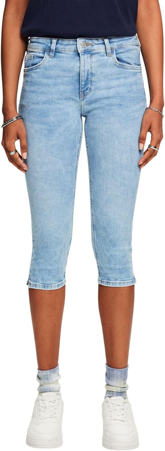 ESPRIT Damen Jeans 26 903/Blue Light Wash, 26 903/Blue Light Wash
