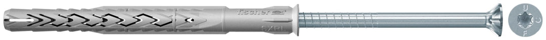 fischer Langschaftdübel SXRL 10x60 T, hochwertiger Dübel mit passender Senkkopfschraube (50 Stk.), N