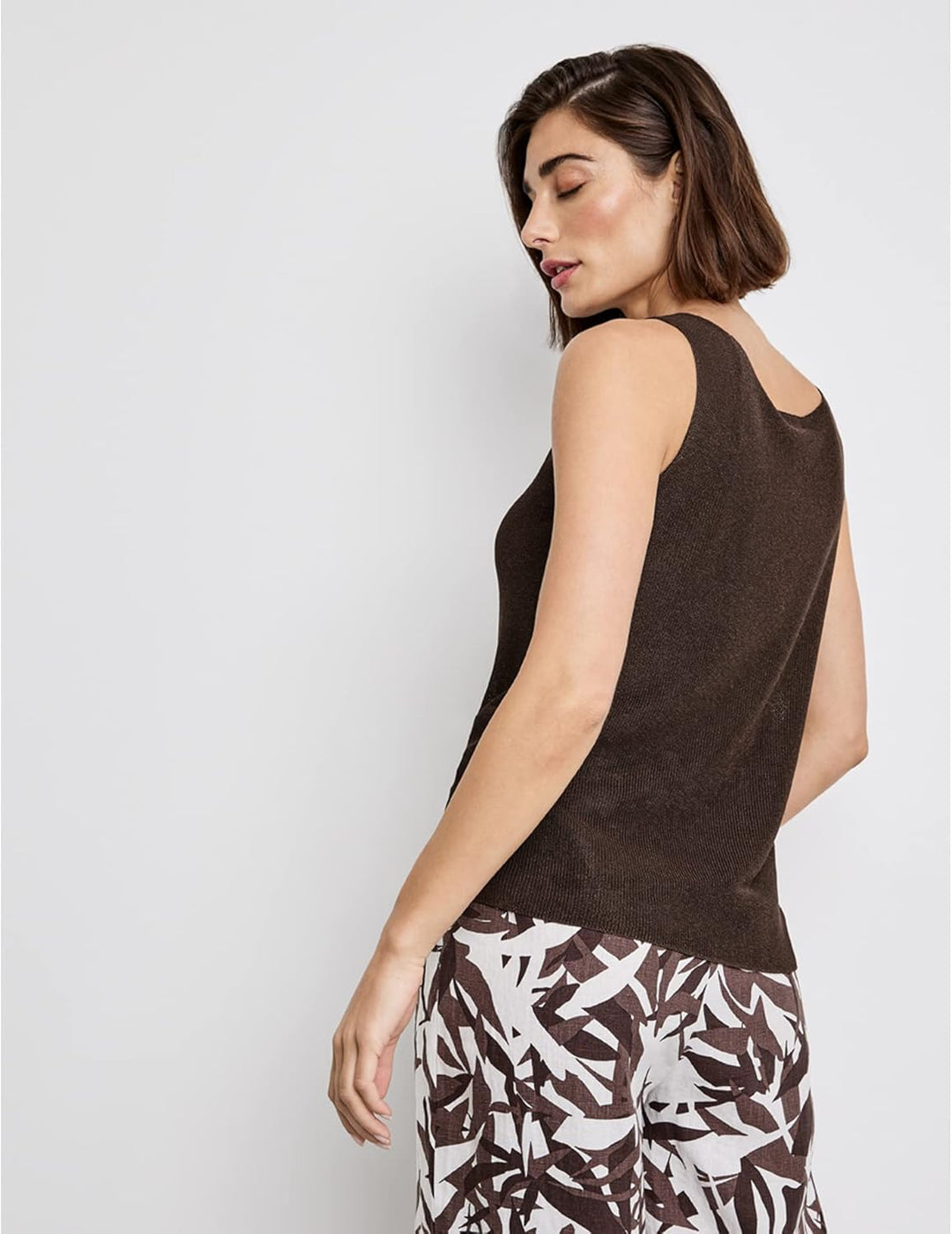 Gerry Weber Damen T-Shirt 42 Dark Brown, 42 Dark Brown