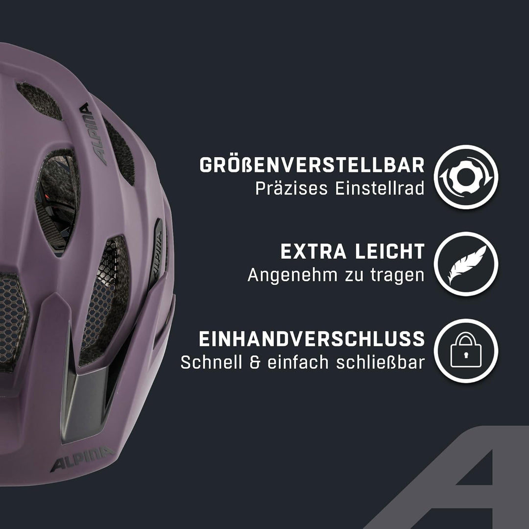 ALPINA CARAPAX 2.0 - Leichter, Stabiler & Komfortabler Fahrradhelm Mit Fliegennetz & Antibakterielle