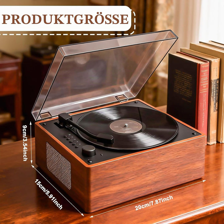 CD Player Tragbar mit Bluetooth 5.1, Retro CD-Player mit Dual Stereo Lautsprecher Fernbedienung Wied